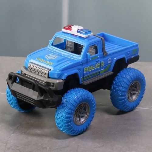 🔥Toy Police Vehicles for Kids Truck with Big Wheel Police Car Toy Monster Truck Toys for kids