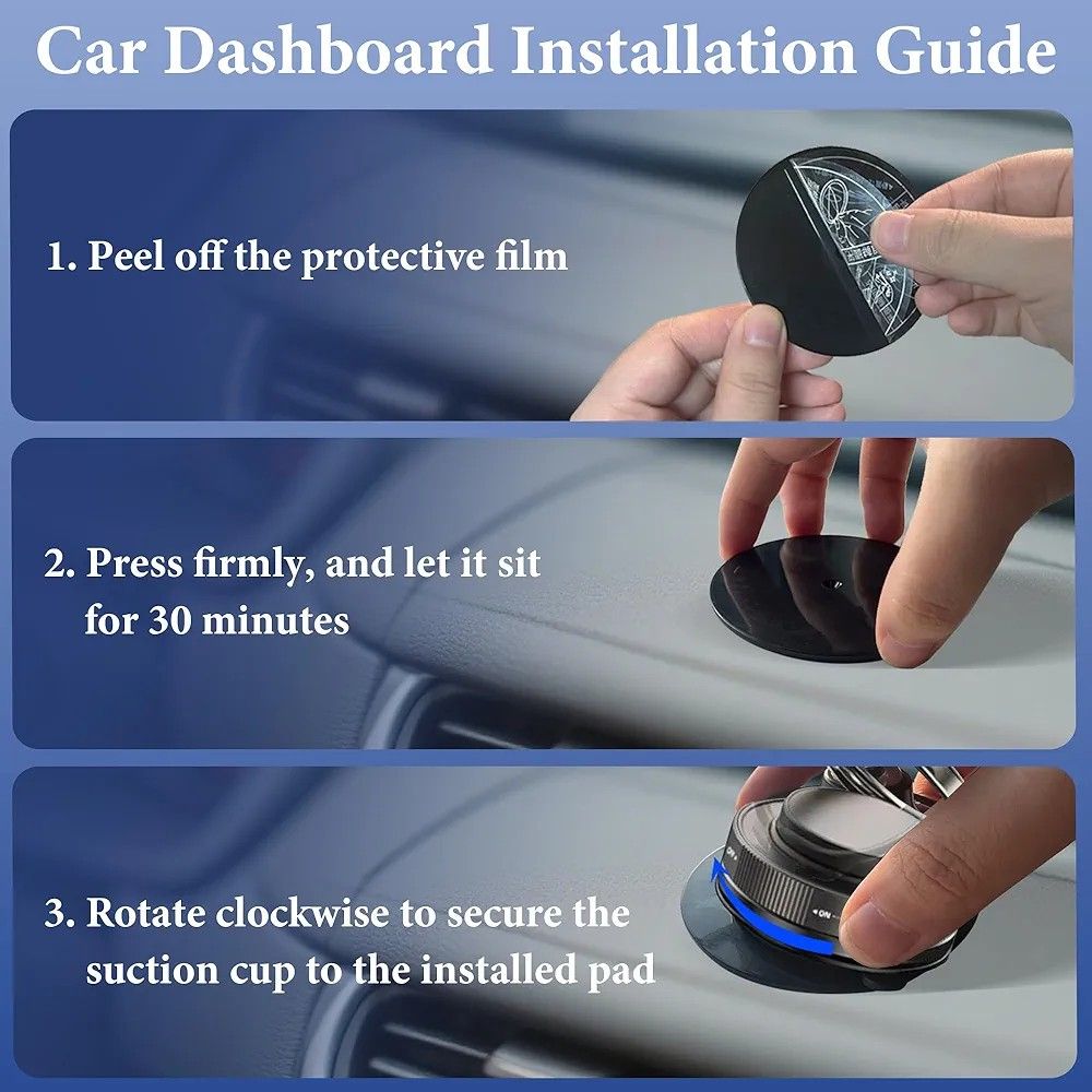 🔥Magnetic smart cell phone holder, 360 Degree Multi-Angle Rotation Car Desk Wall Vacuum, Adsorption wall car gym phone stand with hands free grip mount, Suction Foldable Phone Holder Hands-Free Stand