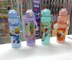 🔥🔥K-Pop Rumi, Zoey & Mira,  Cute Design Leakproof unbreakable Outdoor School kids  Water Bottle, Flip-Top Straw Lid