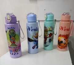 🔥🔥K-Pop Rumi, Zoey & Mira,  Cute Design Leakproof unbreakable Outdoor School kids  Water Bottle, Flip-Top Straw Lid