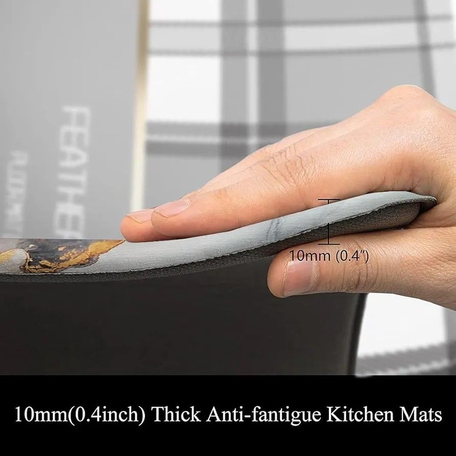 🔥🔥Cushioned Anti-Fatigue Kitchen Rug Mat ,Non Slip Waterproof , Heavy Duty Rubber Ergonomic Comfort Mat for Kitchen, Floor Home, Office, Sink, Laundry .