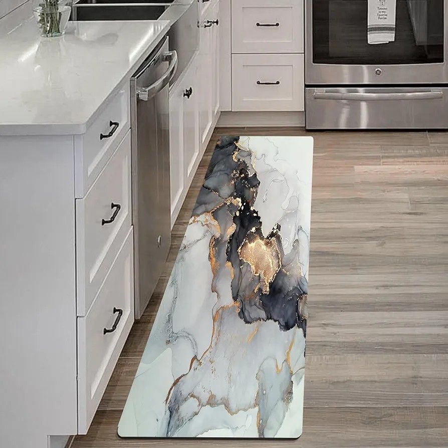 🔥🔥Cushioned Anti-Fatigue Kitchen Rug Mat ,Non Slip Waterproof , Heavy Duty Rubber Ergonomic Comfort Mat for Kitchen, Floor Home, Office, Sink, Laundry .