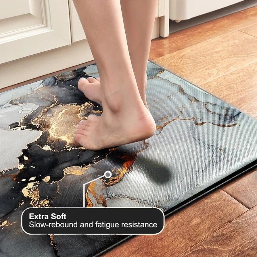 🔥🔥Cushioned Anti-Fatigue Kitchen Rug Mat ,Non Slip Waterproof , Heavy Duty Rubber Ergonomic Comfort Mat for Kitchen, Floor Home, Office, Sink, Laundry .