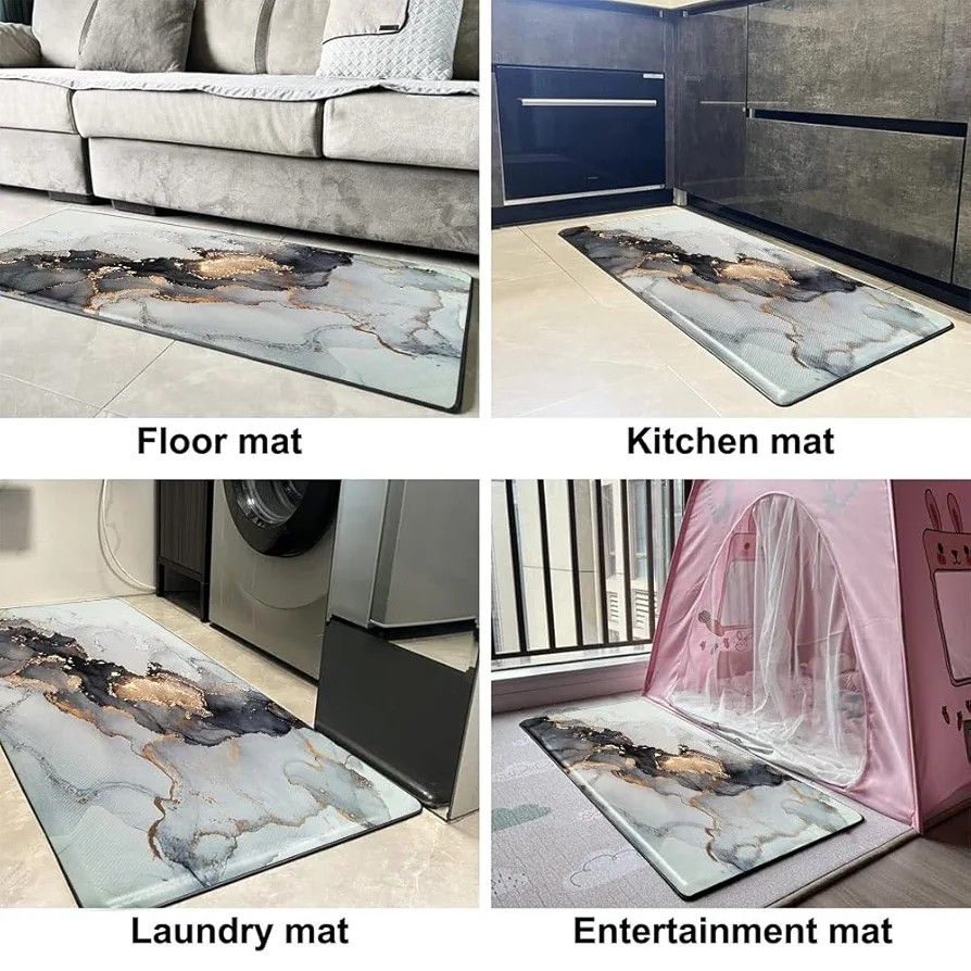 🔥🔥Cushioned Anti-Fatigue Kitchen Rug Mat ,Non Slip Waterproof , Heavy Duty Rubber Ergonomic Comfort Mat for Kitchen, Floor Home, Office, Sink, Laundry .