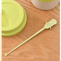 🔥Re-usable  Wheat Straw Travel Coffee Mugs Cup with Lid and Stir Easy to Go Portable Mug for Outdoor Camping Hiking Picnic