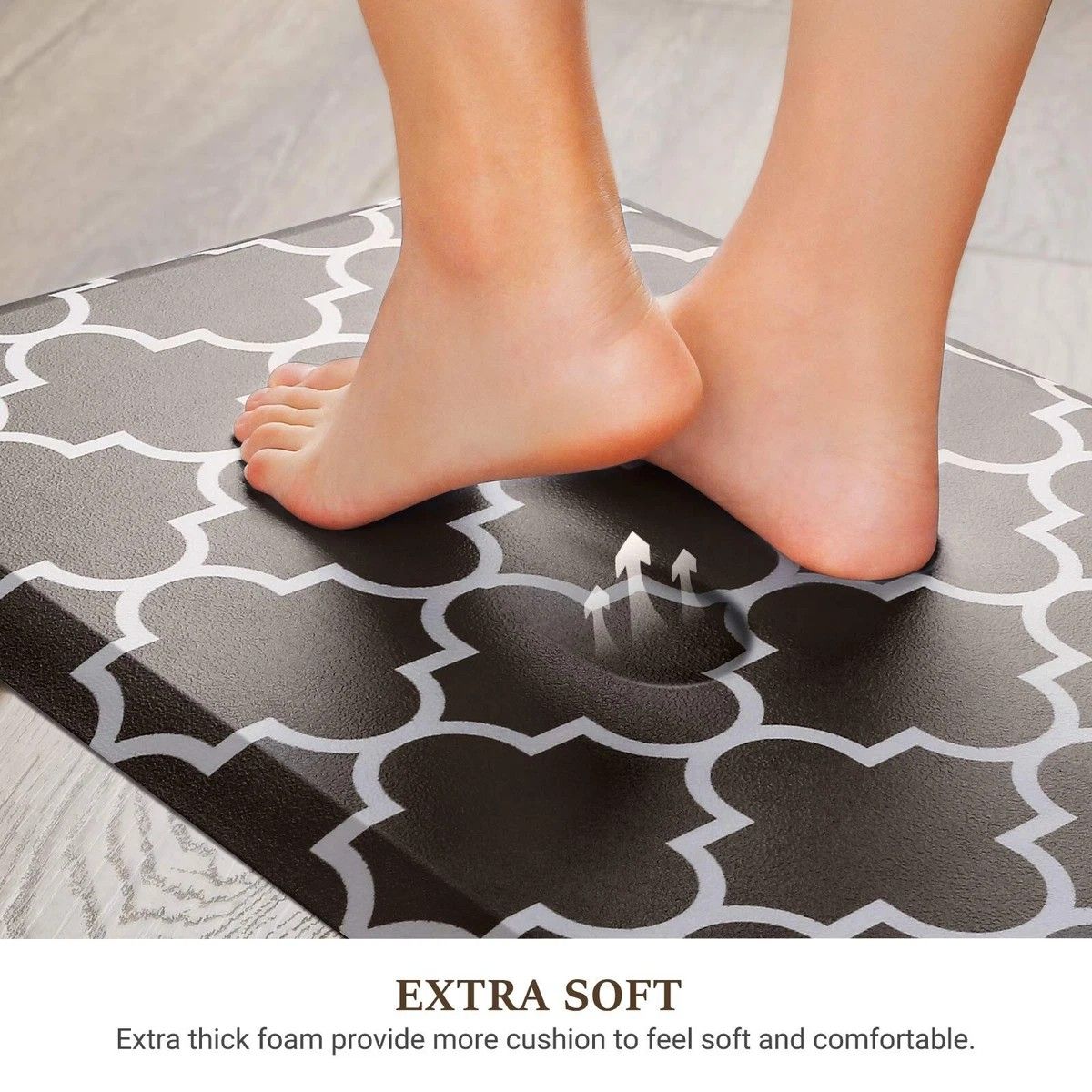 🔥🔥Cushioned Anti-Fatigue Kitchen Rug Mat , Non Slip Waterproof , Heavy Duty Rubber Ergonomic Comfort Mat for Kitchen, Floor Home, Office, Sink, Laundry