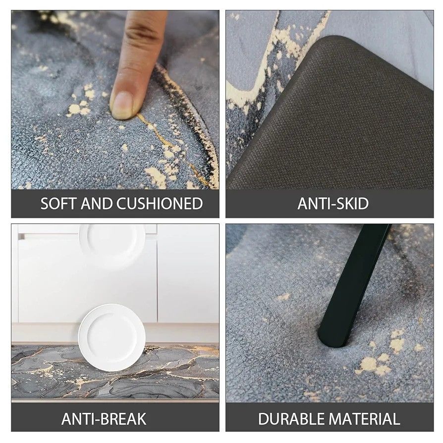 🔥🔥Cushioned Anti-Fatigue Kitchen Rug Mat ,Non Slip Waterproof , Heavy Duty Rubber Ergonomic Comfort Mat for Kitchen, Floor Home, Office, Sink, Laundry