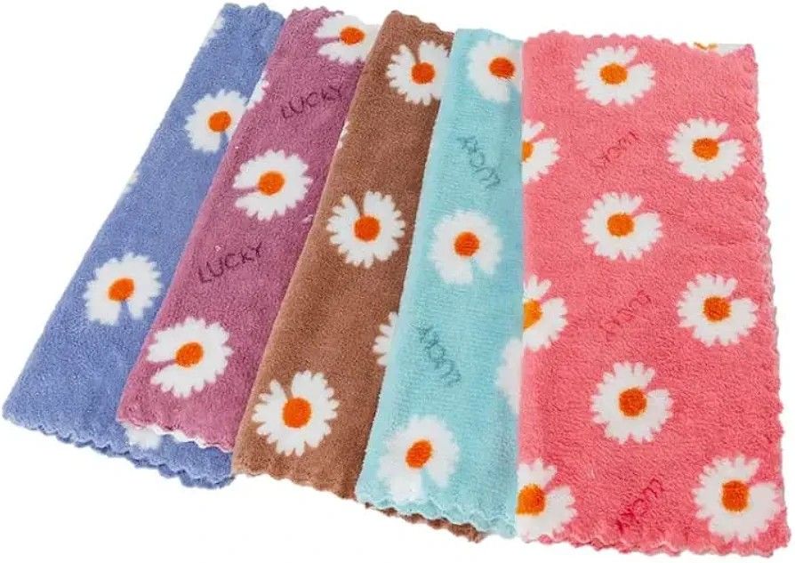 🔥🔥 Coral Fleece Square Soft Absorbent cloth, Wipe Hand Towel, kids wash cloth, Household Small Square Kitchen Cleaning Cloth, kitchen towel, cleaning cloth Rag Random Color