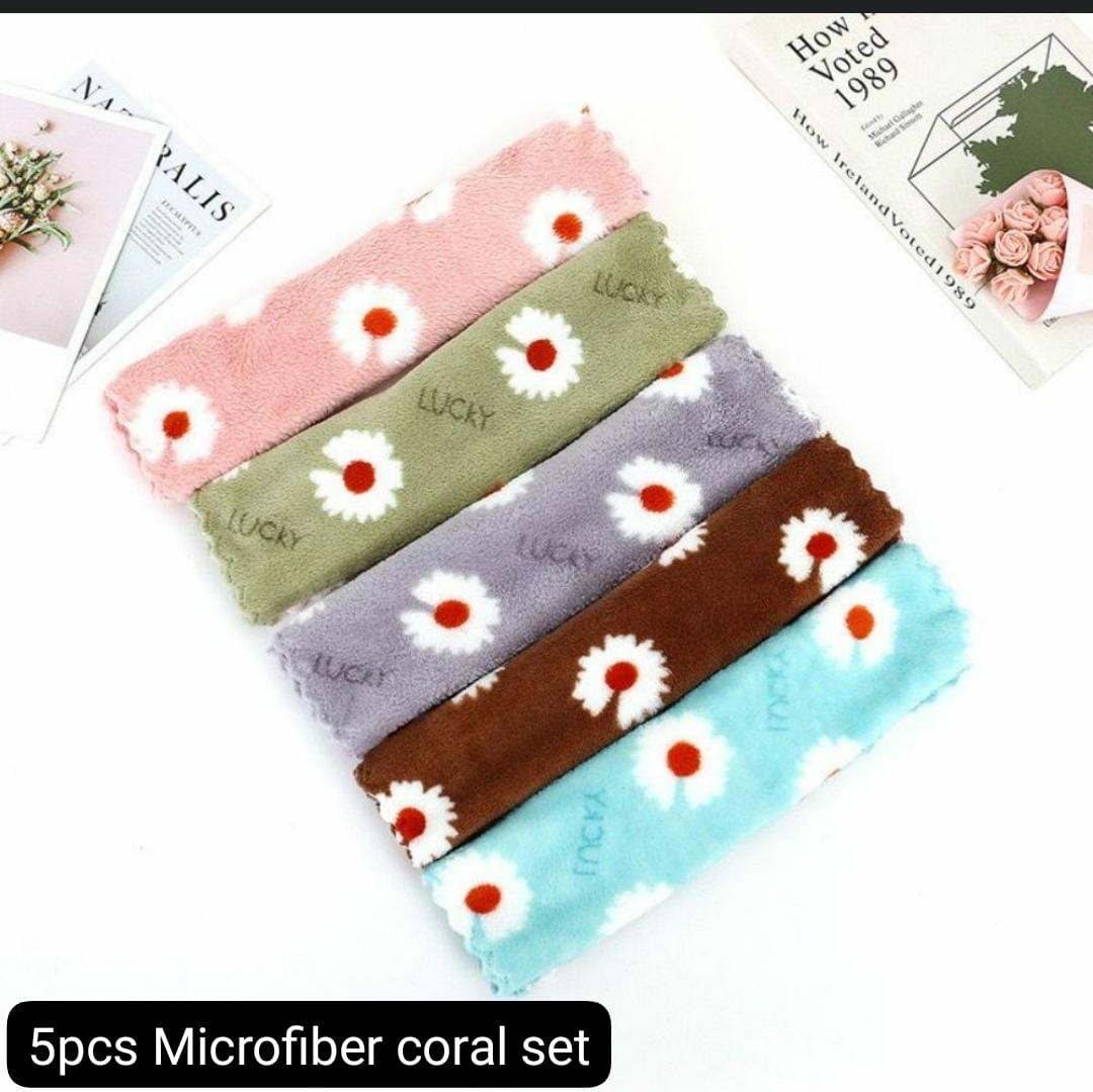 🔥🔥 Coral Fleece Square Soft Absorbent cloth, Wipe Hand Towel, kids wash cloth, Household Small Square Kitchen Cleaning Cloth, kitchen towel, cleaning cloth Rag Random Color