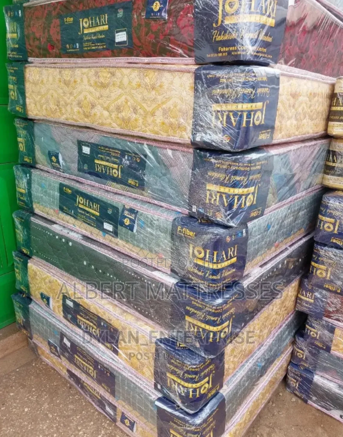 6 by 6by 8 inches Johari 8-Inch Orthopedic Fibre Mattress, Firm Back Support, Breathable and Durable, Quilted Soft Cover, Heavy Duty Construction, Modern Design, Ideal for Home, Hotel ON  OFFER DEALS