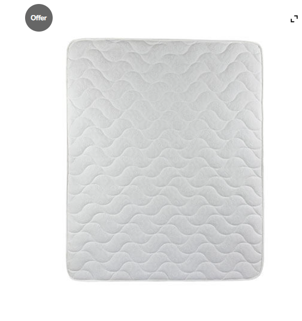 4 by 6 (6-Inch) FREE 2 Pillows SUPERFOAM Morning Glory High-Density Mattress, Firm Back Support, Breathable and Durable, Quilted Soft Cover, Heavy-Duty Construction, Modern Design, Ideal for Home or H