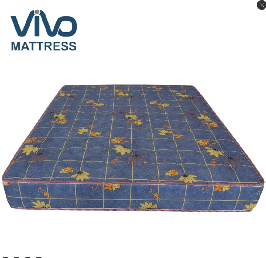 FREE 2 Pillows 6 by 6 (8-Inch) SHDF VIVO Super High-Density Quilted Mattress, Soft and Durable Foam, Comfortable and Healthy Sleep Support, Floral Design, Does Not Include Bed