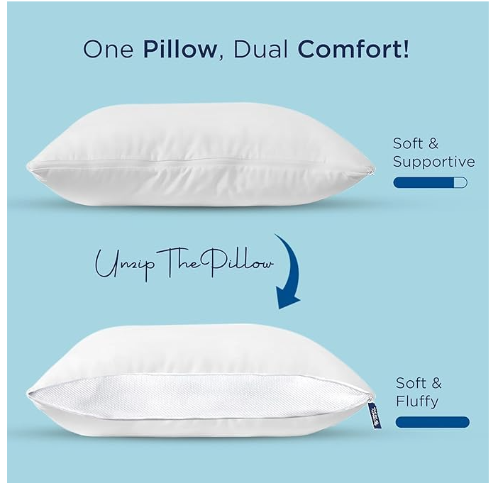 FREE 2 Pillows 3 by 6 (6-Inch) SHDF VIVO Super High-Density Quilted Mattress, Soft and Durable Foam, Comfortable and Healthy Sleep Support, Does Not Include Bed