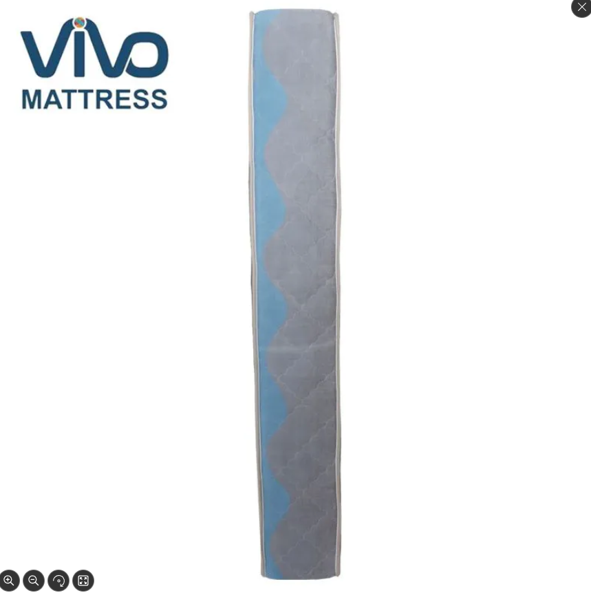 FREE 2 Pillows 4 by 6 (6-Inch) VIVO Super High-Density Quilted Mattress, Black with Floral Design, Soft and Durable Foam, Comfortable and Healthy Sleep Support, Does Not Include Bed