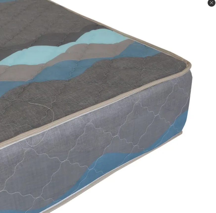 FREE 2 Pillows 4 by 6 (6-Inch) VIVO Super High-Density Quilted Mattress, Black with Floral Design, Soft and Durable Foam, Comfortable and Healthy Sleep Support, Does Not Include Bed