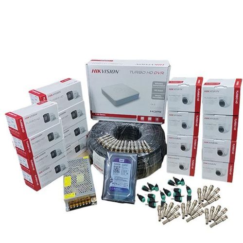Hikvision 16 Full HD 1080P 2.0 Megapixel Indoor & Outdoor CCTV Cameras Complete System Kit - With 16 Channel DVR Machine