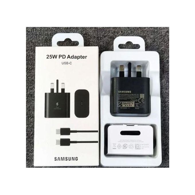 Samsung 25Watts Super Fast Charger, Adapter,and charger With Type C Output For Galaxy A06,A06S,A16, A26,A36,A56, A05, A05s, A14, A15, A23, A24, A25, A33, A34, A35, A53, A54, A55, A74 And All S Series