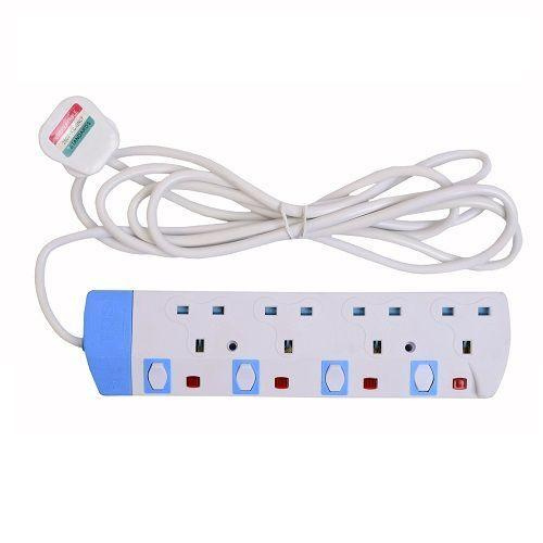 Original Power King 4 Way Power Extension Socket Strip 3 Metres Cable Length Surge Protector Durable Safe Overload Protection Multiple Plug Adapter 2025 New Cheap Budget Kenya Office Home Use