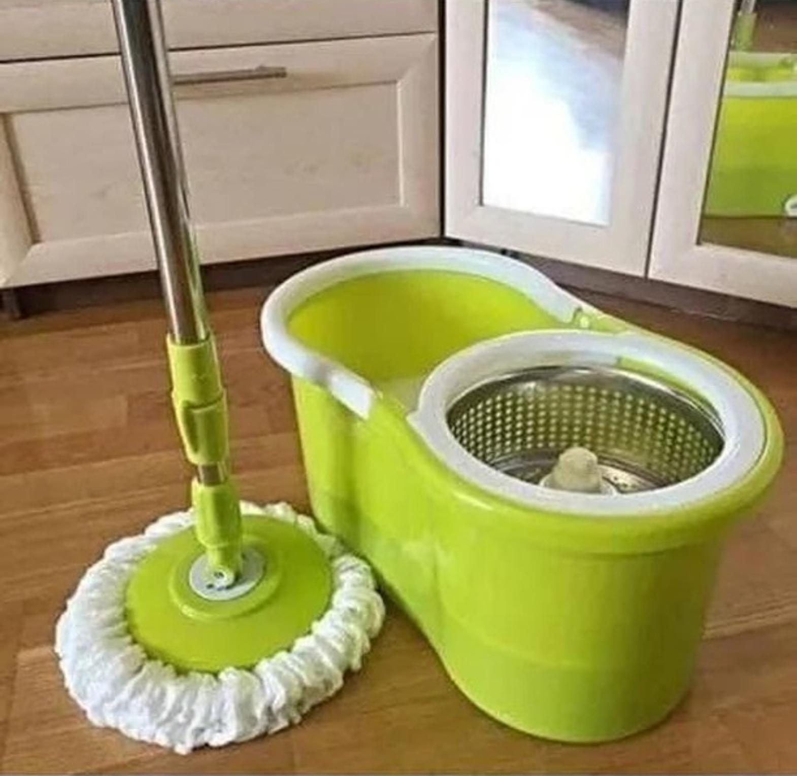 Brand New Rotating 360 Degree Spin Mop and Bucket Set | Floor Cleaning System Microfiber Mop Head | Easy Wring Bucket with Spinner | Durable Home Cleaning Kit Kenya | Efficient Wet Dry Mop Set