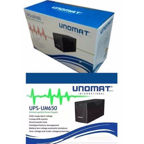 Original Unomat UM650VA UPS Reliable Power Backup Surge Protection Energy Efficient Compact Uninterruptible Power Supply for Computers Electronics