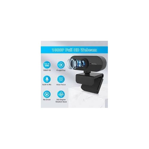 Original Full HD 1080P Web Camera USB Plug and Play Webcam | Wide Angle Lens | Built-in Noise-Reducing Microphone | Cheap Budget HD PC Laptop Camera 2026 for Zoom, Online Classes, Meetings