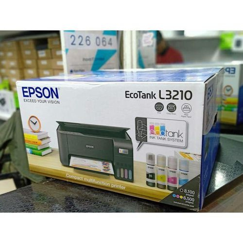 Original Epson L3210 EcoTank Printer | Trending 2025 Kenya | Brand New Cheap Budget Office Printer Black | Print, Scan, Copy, Wireless All-in-One + 1 Ream A4 Papers + 32GB USB Flash Disk