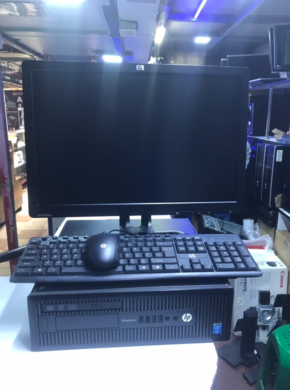 (+FREE Mouse Pad) Dell Complete Computer Set + Free Mouse Pad Desktop 4GB RAM 500GB HDD 17-Inch Monitor Refurbished Full Set PC with Wired Keyboard Mouse Windows 11 & Microsoft Office Installed