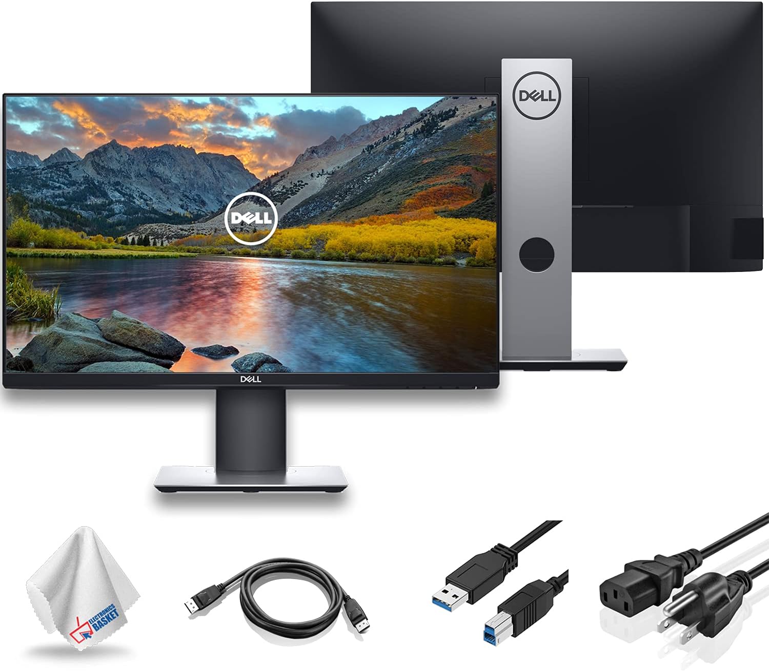 Stylish Dell 24 Inch Full HD Monitor | 1080P Edge to Edge Display | Rotating Adjustable Stand | Wide Screen IPS Monitor for Office Home Gaming | Stylish Slim Bezel Display Kenya