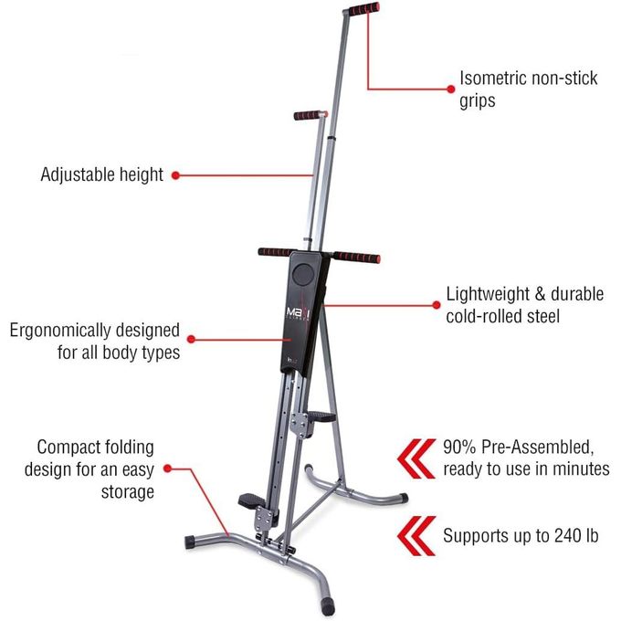 Easy to Assemble Maxi Climber for Full Body Workouts/Fitness
