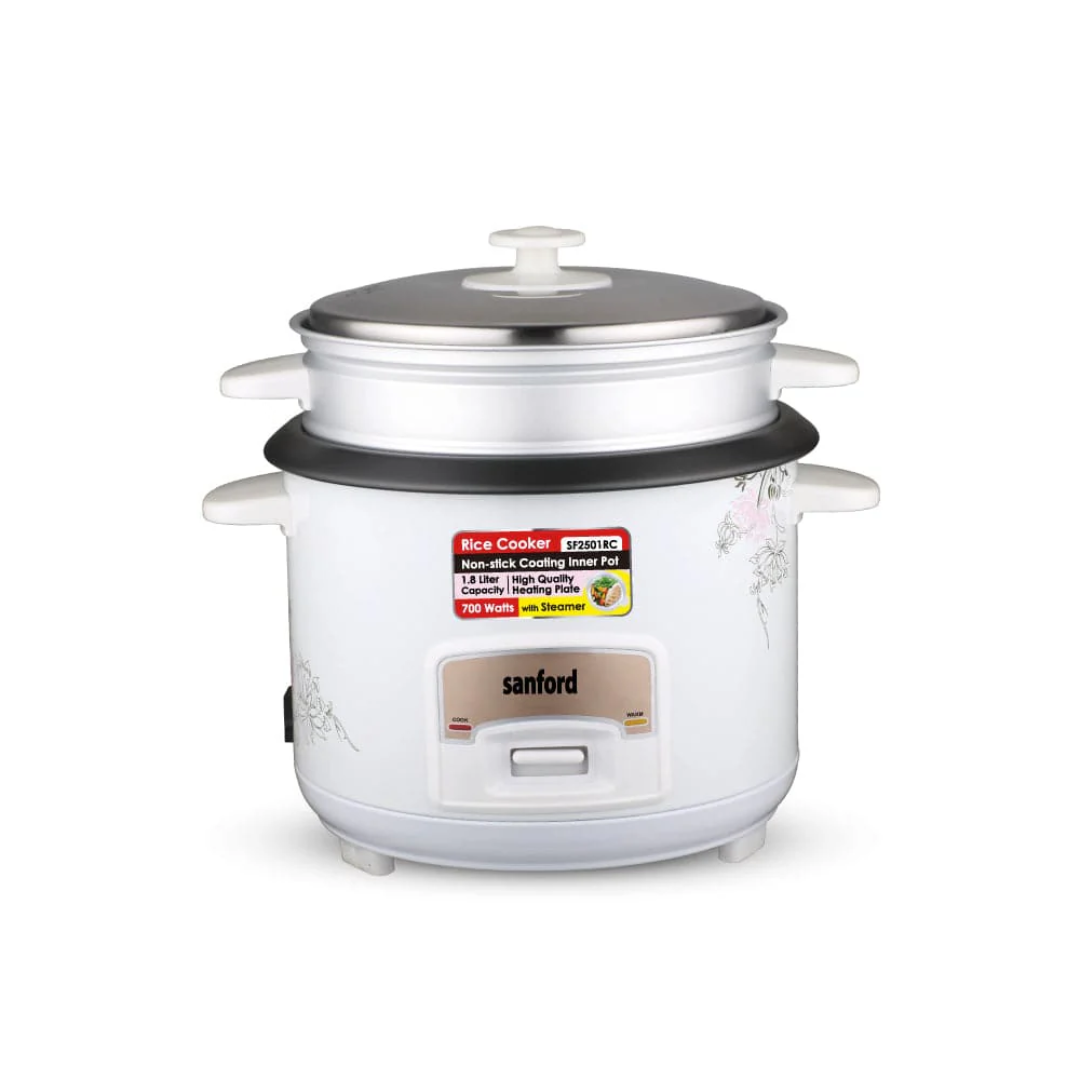 Sanford Rice Cooker with Steamer 1.8L  SF2501RC  (2 YR WRTY)