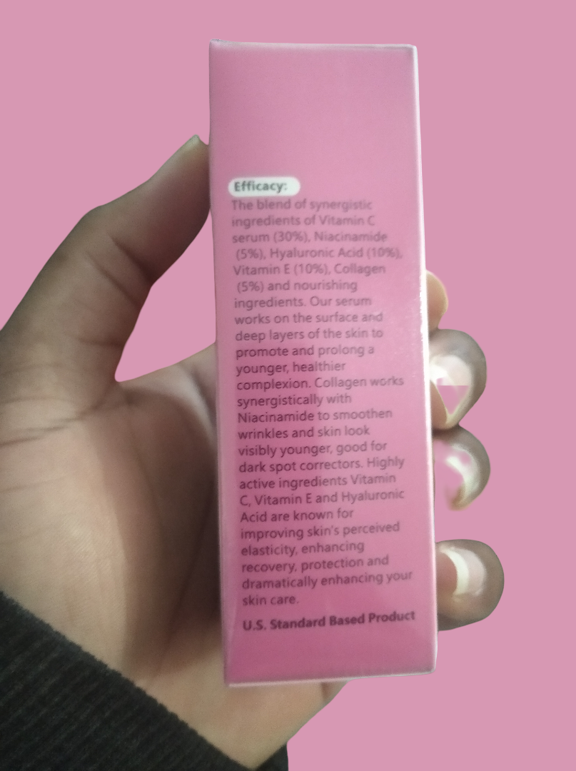 MOOYAM 5-1 Advanced Facial Serum 30ml with Hyaluronic Acid, Niacinamide, Vitamin C and Collagen – Hydrating, Brightening, Anti-Aging, Wrinkle Smoothing, Even Skin Tone Super Serum for All Skin Types!