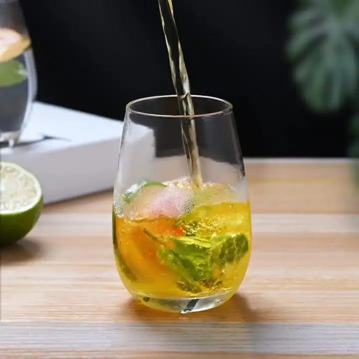 6pcs Blowing Tumbler Glass Set – 410ml each, made from premium clear glass. Durable, elegant, and perfect for water, juice, whisky, or cocktails. Ideal for home or bar use.