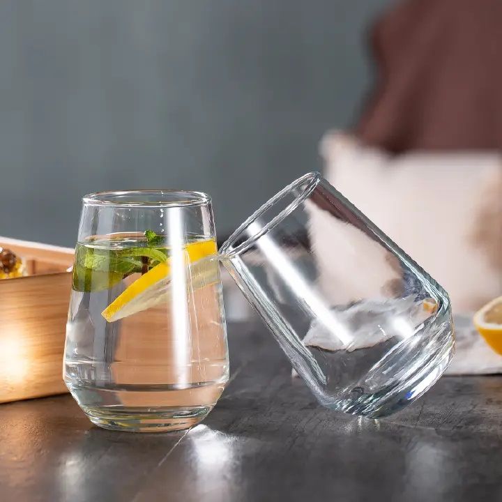 6pcs Blowing Tumbler Glass Set – 410ml each, made from premium clear glass. Durable, elegant, and perfect for water, juice, whisky, or cocktails. Ideal for home or bar use.