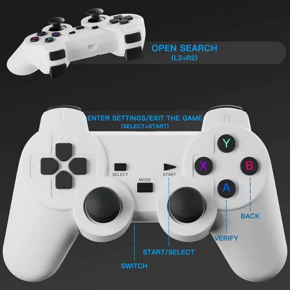 3D Game Projector Retro Video Game Console Wireless Controller 4K ULTRA HD plug and play Android11