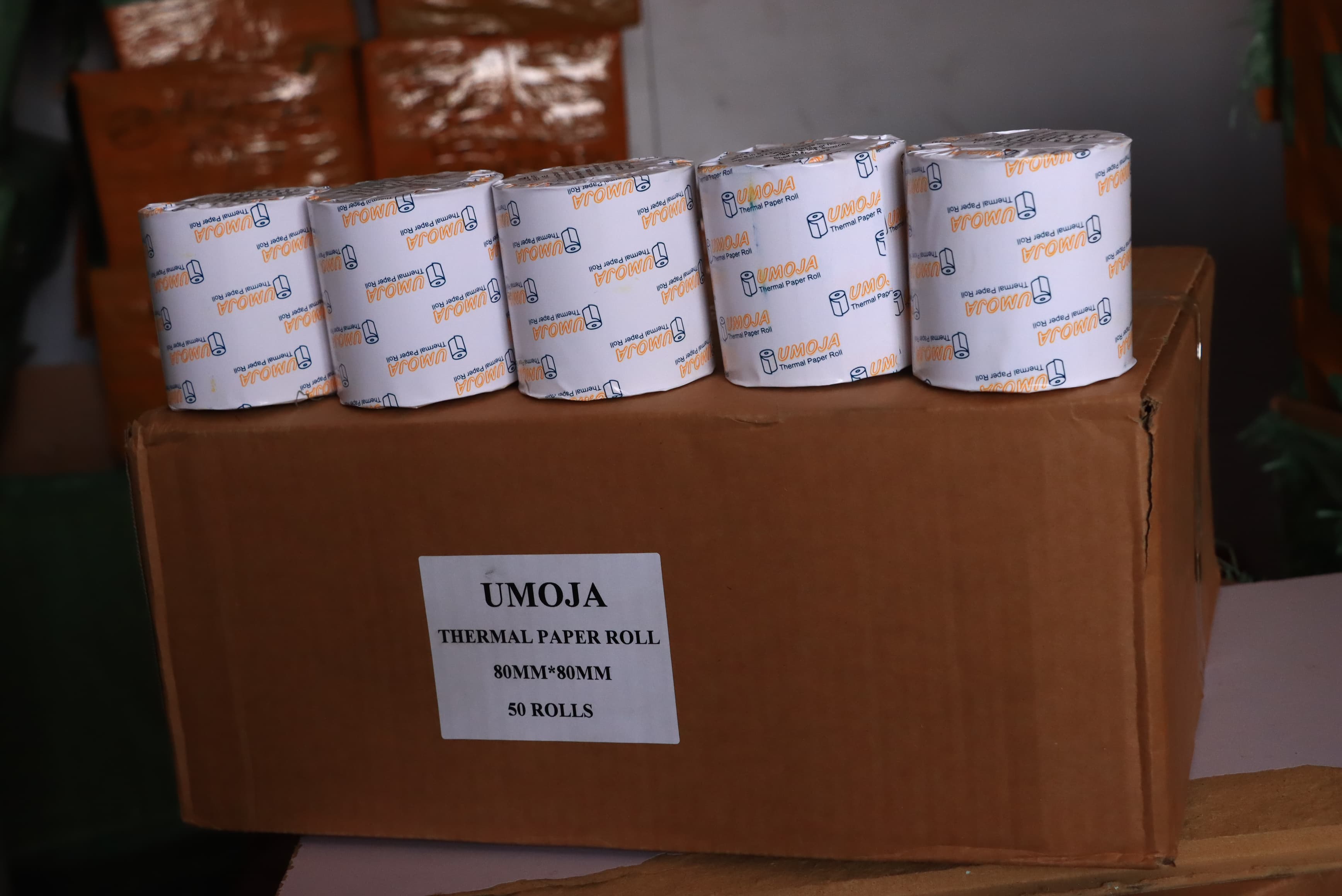 Thermal Paper Rolls 80 By 80mm Brand New In A Box (50 Pieces)