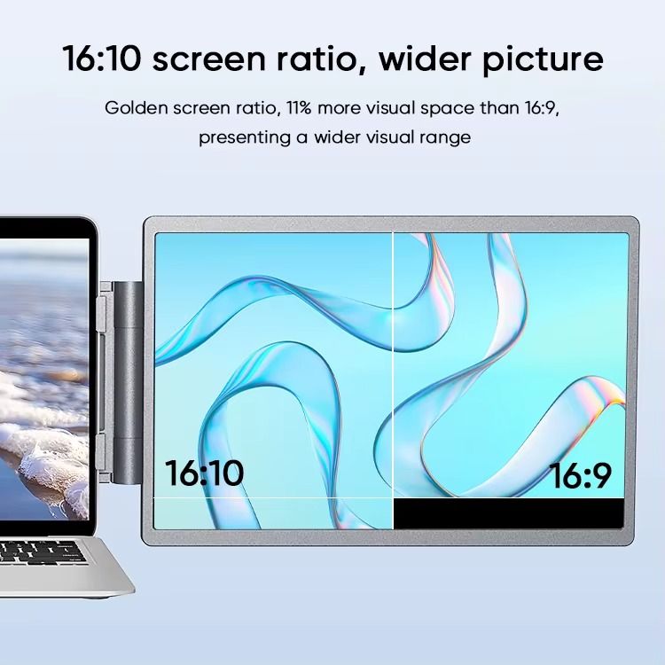 PORTABLE TRIPLE LAPTOP SCREEN EXTENDER 14 INCH