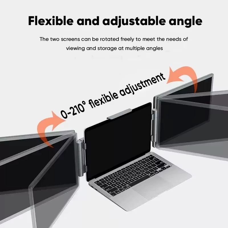 PORTABLE TRIPLE LAPTOP SCREEN EXTENDER 14 INCH