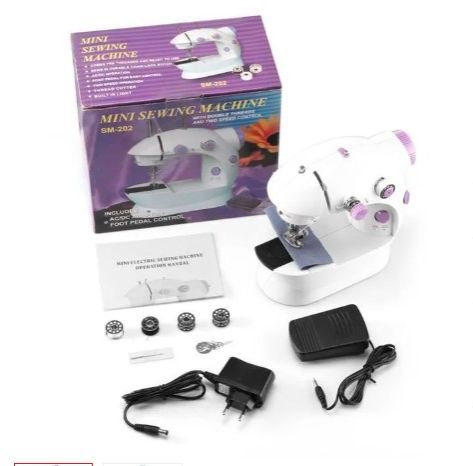 Home Tailor Electric Mini Portable Sewing Machine Mini sewing machine offers double threads and perfect stitch control. Nice sight and more convenient in thread cutting