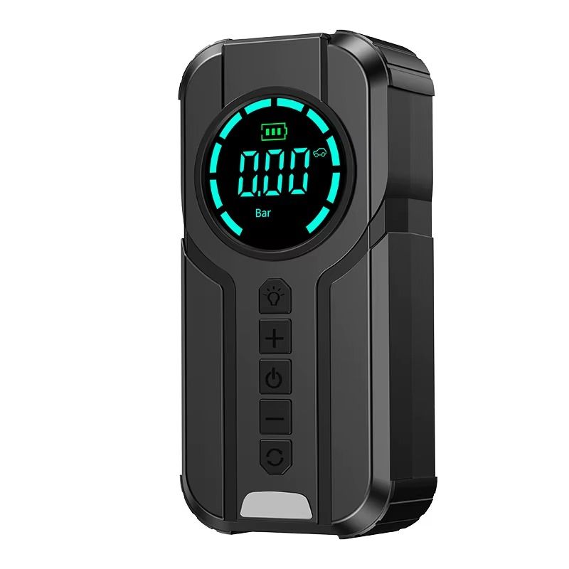 Jump Starter Battery With Air Compressor 4 in 1 Functions Portable 10,000mah Power Bank  Battery, Flashlights, Tire Inflator Air Tire Pump