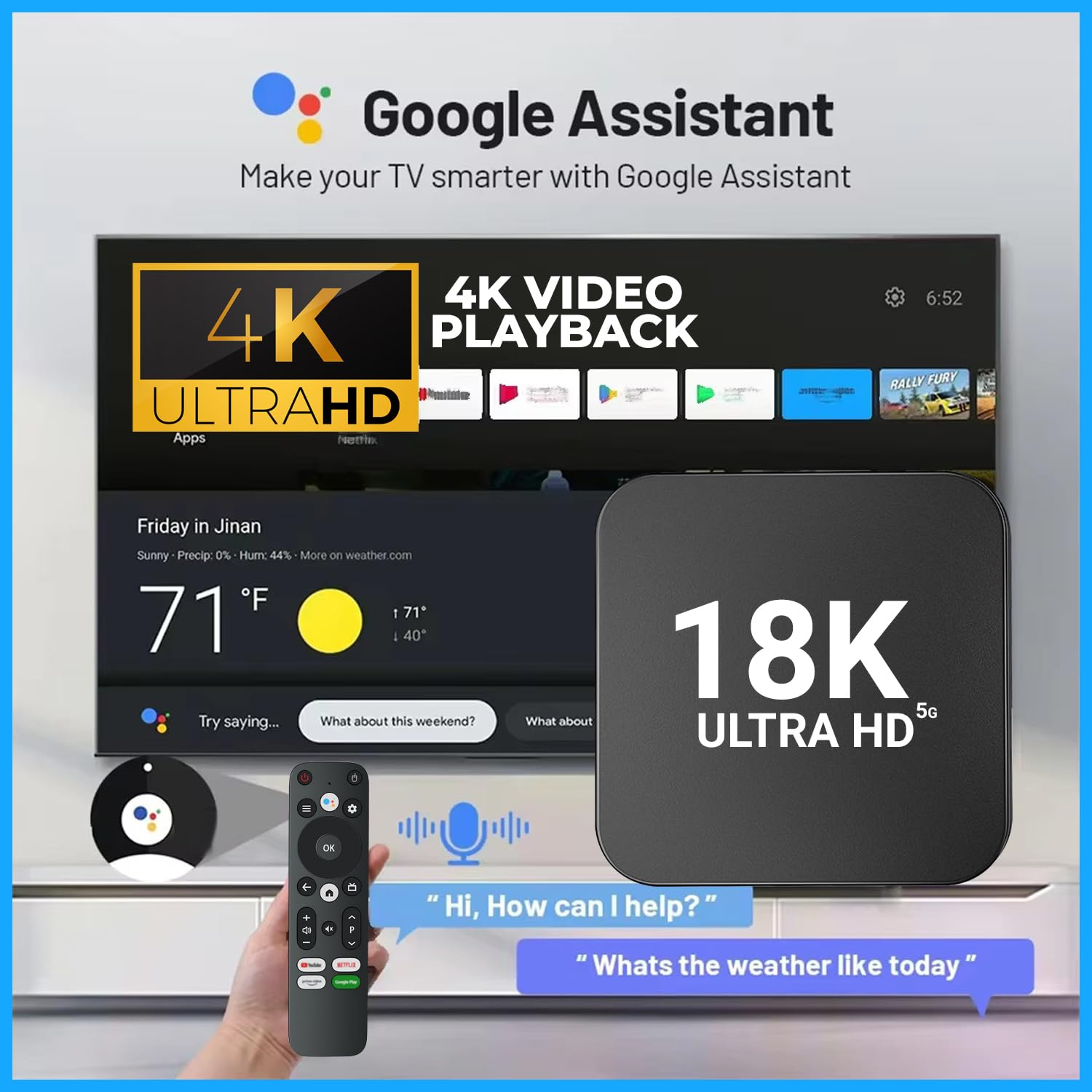 Android TV Box – 8GB RAM / 128GB ROM