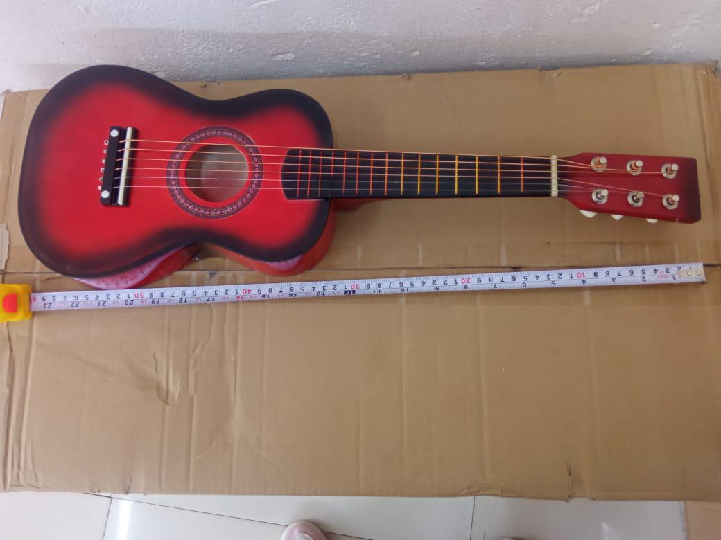 🍂🌿RESTOCKED 🌿6 String Acoustic Guitar Adjustable Neck 23 Inches Long.Very Crisp and Clear Sound of Strings
This guitar has good sound quality & good wooden finishing.It is made up of good quality p