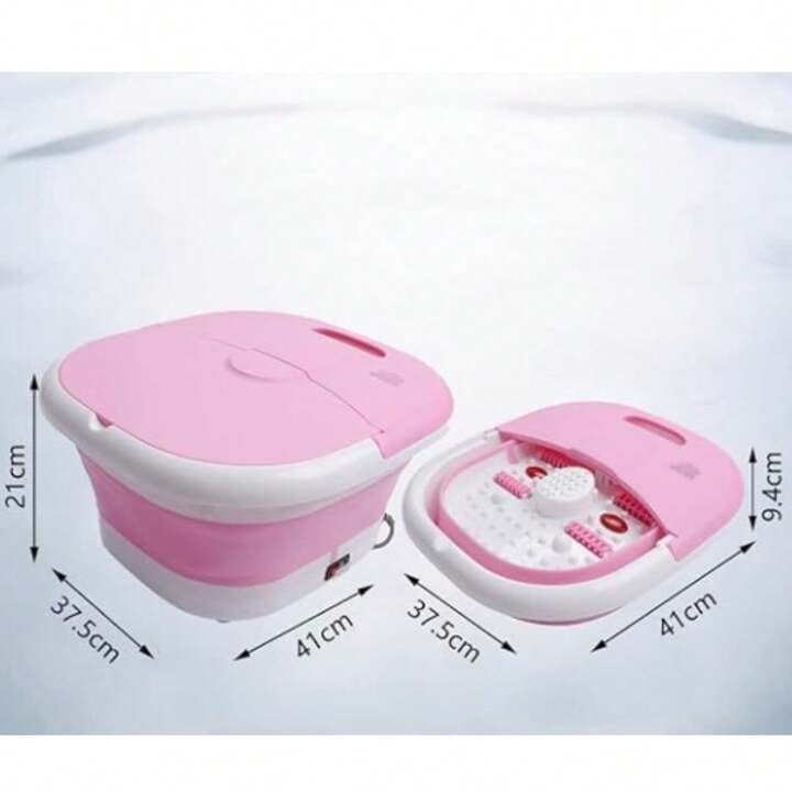 High quality portable silicon folding electric foot bath foot massage machine,Folding Foot Spa Massager, Portable Foot Bath Basin, Soaking Tub with Heat & Massage.