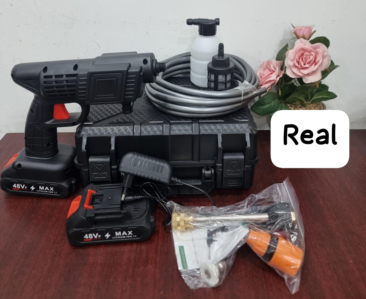 🍆📍BEST DEALS 📍🍆Wireless/Cordless Pressure Washer,Pressure Water Spray Gun,with Lithium  1 Battery, Portable High Pressure Car Washer For Car/Fence/Wall/Deck Cleaning