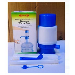 Unique Manual Drinking Water Hand Press Pump/ Water Dispenser.Innovative vacuum action for easy pumping
Removable tube for easy cleaning
Fits most standard 5-6 gallon water bottles
Environmentally Fri