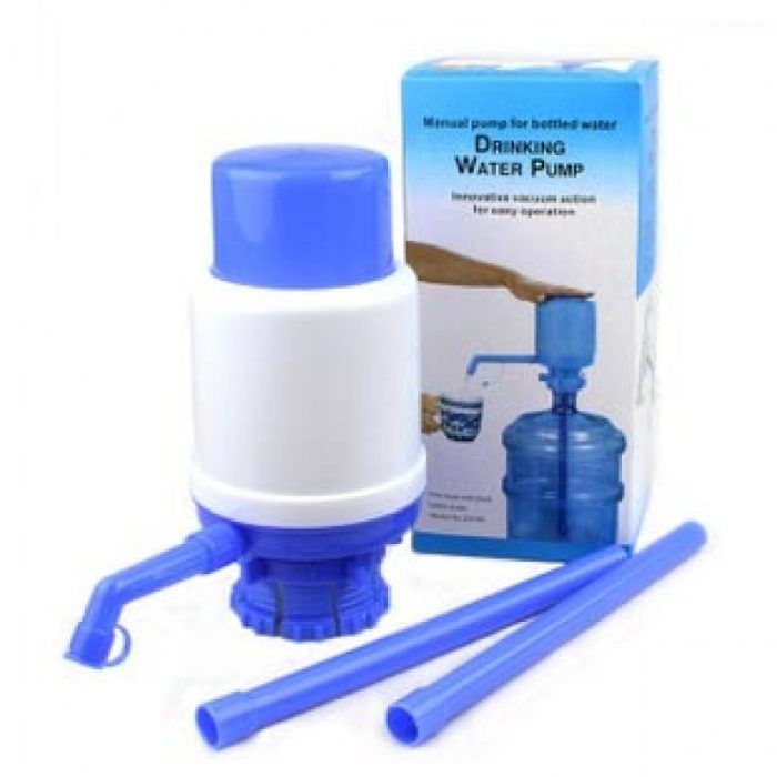 Unique Manual Drinking Water Hand Press Pump/ Water Dispenser.Innovative vacuum action for easy pumping
Removable tube for easy cleaning
Fits most standard 5-6 gallon water bottles
Environmentally Fri