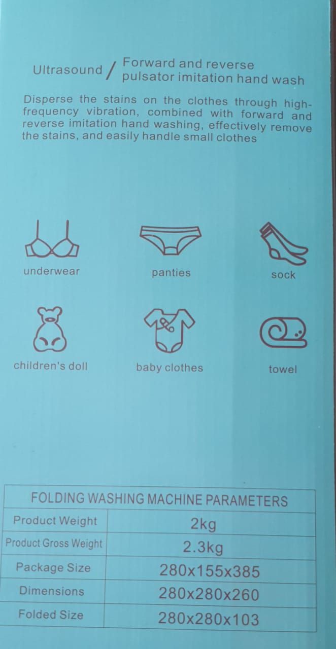 💫NEW ARRIVAL 🎉*🌹10litre Collapsible mini washing machine with dryer.Perfect for small spaces, apartments, dorms, or travel, it combines convenience, compact design, and powerful functionality.