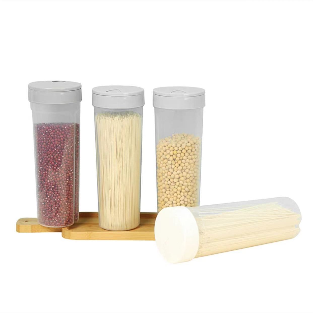 Spaghetti And Cereal Storage Container 1pcJar Large storage jar for spaghetti and cereal storage. Tired of having leftover spaghetti? Spaghetti tower not only store