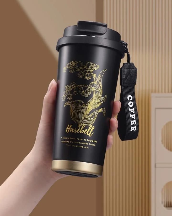 [OFFER!!!] 800ML Harebell Stainless Steel Coffee Cup Thermal Mug Leak-Proof Thermos 24 hours hot Travel Thermal Vacuum Flask Insulated Cup Water Bottle