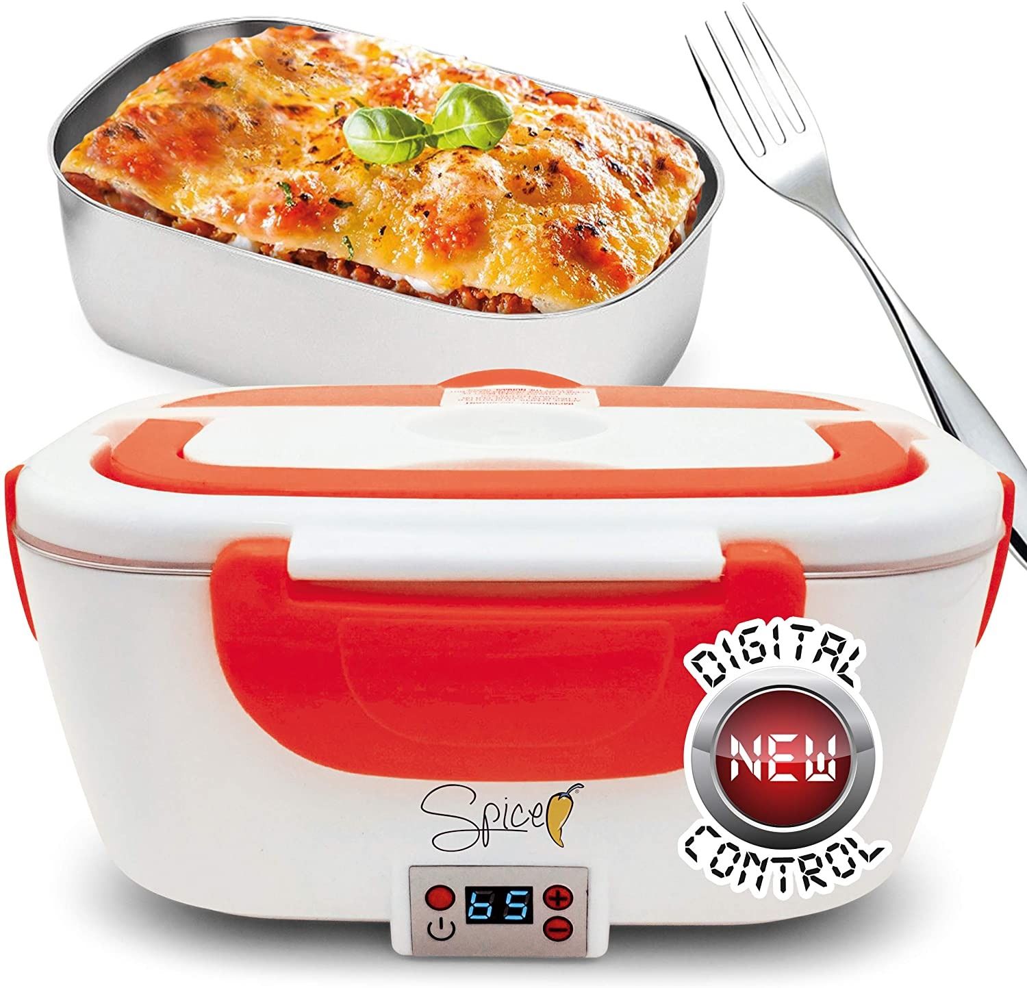 Electric Heated Lunch Box Food Warmer+ FREE Insulated Lunch Bag With Partitions Hot dish Electric food warmer
