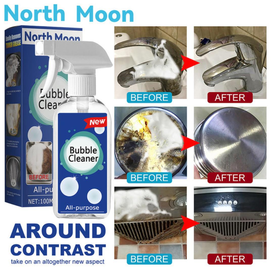 Bubble Grease Cleaner Rust Remove Multi-Purpose Foam* Household Cleaning Bubble Spray Kitchen Tool